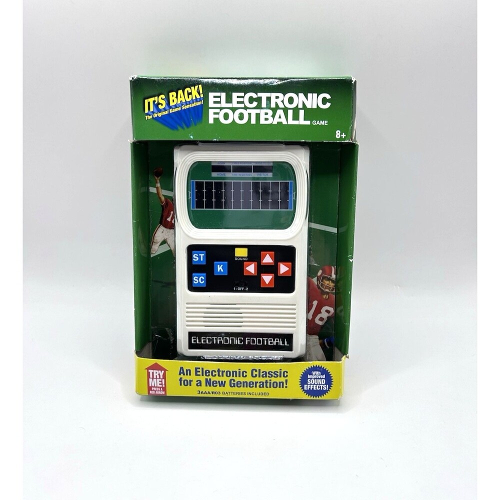 Basic Fun Electronic Football Game Handheld Retro 70s Mattel 2016 NEW Sealed